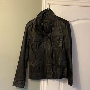 Danier leather black jacket in excellent condition
